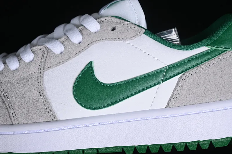 All categories Air Jordan Jordan series basketball shoes Air Jordan 1 Low Air Jordan 1 Low Golf AJ1 Joe 1 new golf version gray white green color DD9315-112